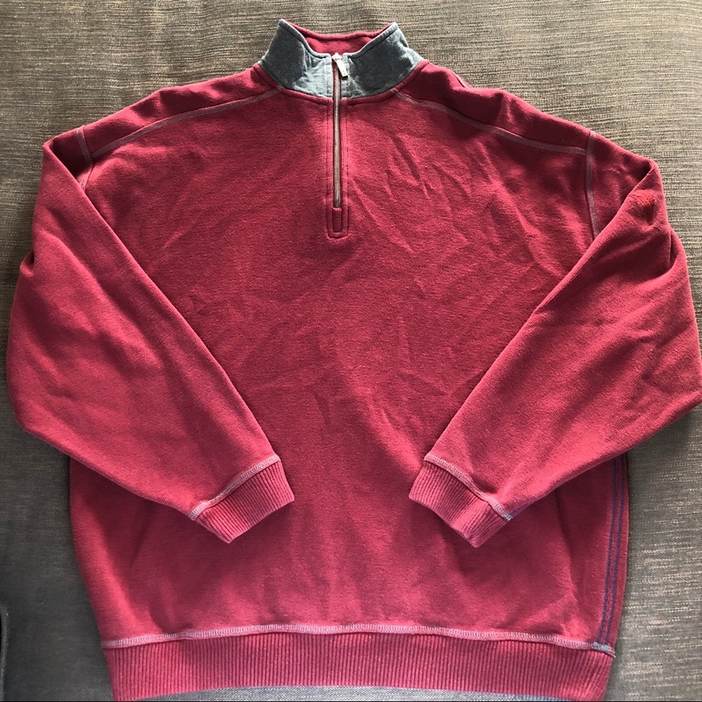 Tommy Bahama Quarter Zip Pullover Sweater